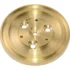 A round, gold-colored metal disk with a central conical indentation and precise holes, the Ascaso I..829 Shower Holder Capsule is a component for boiler versions only. © 2025 1st-line.com