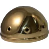 A shiny Brass Dome helmet with four circular vents, resembling the Elektra 02474019 Copper & Brass Top Cover / Dome, sits against a plain white background. © 2025 1st-line.com