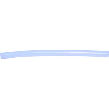 A single Ascaso I.1628 PTFE Pipe 2x4x70 Large, translucent and light blue, is displayed against a plain white background. The tube is straight with a slight curve and features smooth, cylindrical sides. © 2025 1st-line.com
