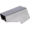 A sleek, rectangular metal cover with a slanted design and a subtle notch, similar to the Lelit MC318 Ground Coffee Chute, often used in HVAC or ductwork systems. © 2025 1st-line.com