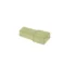 A small, light green rectangular object, resembling the REDIRECTED Ascaso 6.3mm Female Terminal Protector with a central notch, is centered on a plain white background. © 2025 1st-line.com