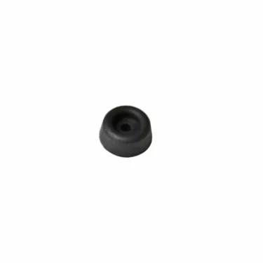 A small, round, black rubber foot with a center hole, designed for Ascaso MI..21 and compatible with I-1, I-1D, I-2, and I-2D models, displayed on a plain white background. © 2025 1st-line.com