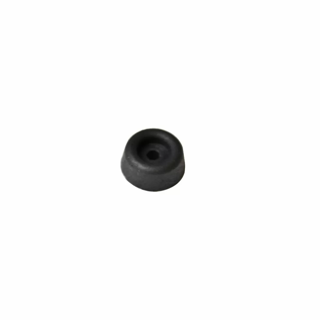 A small, round, black rubber foot with a center hole, designed for Ascaso MI..21 and compatible with I-1, I-1D, I-2, and I-2D models, displayed on a plain white background. © 2025 1st-line.com