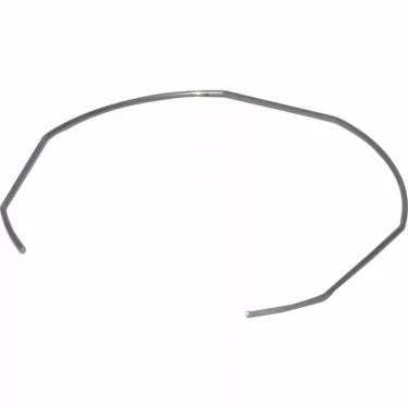A thin, bent metal wire—Bezzera 5471527 Portafilter Spring—forms an irregular, open curve with angled ends, shown on a plain white background. © 2025 1st-line.com
