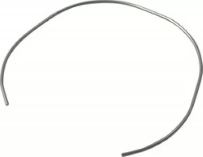A thin, curved metal wire—an Ascaso I...65 57mm Filter Head Spring—bent into an incomplete circle, is displayed on a plain white background. © 2025 1st-line.com