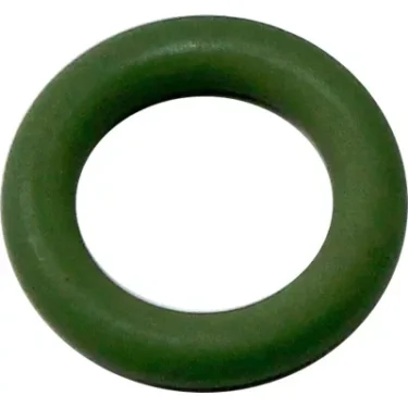 A top view of the Bezzera 7496018 Suppression Valve O-ring 105 Viton shows its circular shape and smooth surface, making it an ideal fit for use in Bezzera suppression valves. © 2025 1st-line.com