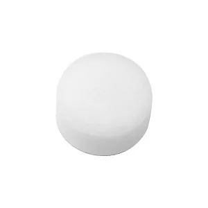 A white, round VBM GUARSILRUDOST Rod Seal Gasket made of plastic is shown from above on a plain background, featuring a smooth surface. © 2025 1st-line.com