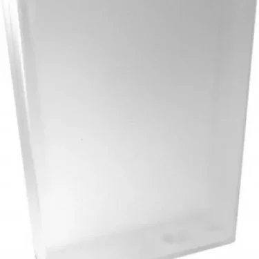 Clear, rectangular Ascaso I..468 Water Tank/Reservoir for Ascaso Steel Series espresso machines features straight sides and a slightly wider top opening, photographed against a white background. © 2025 1st-line.com