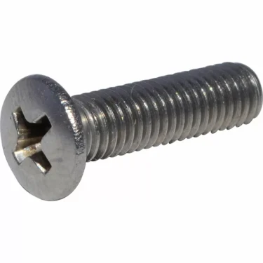 Close-up of a Magister 170501 Shower/Dispersion Screen Screw for MS/ES models, featuring a flat round top and threaded body, shown diagonally on a plain white background. © 2025 1st-line.com