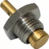 Close-up of a VBM VALVSFME 1/4 Bleeder/Vacuum Breaker Valve, featuring a threaded brass and metal body with cylindrical tip, commonly used in vacuum breaker valve systems for engine parameter monitoring or measurement. © 2025 1st-line.com