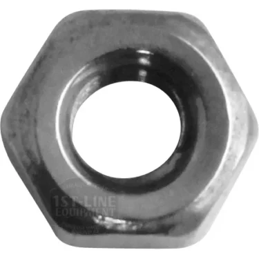 Close-up view of the Elektra 03317035 Nut M3, featuring a circular center hole, displayed on a white background. © 2025 1st-line.com