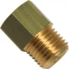 The Ascaso Fitting V..333 is a brass hexagonal adapter with a 1/8 female x 1/4 male thread, shown against a white background. © 2025 1st-line.com