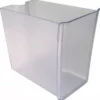 The Ascaso I..107 Water Tank/Reservoir features smooth edges and an open top, making it ideal for organizing or storing items in your fridge as a versatile, clear plastic bin for produce or snacks. © 2025 1st-line.com