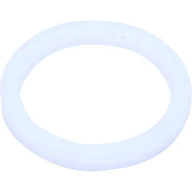 The Ascaso I.1183 PTFE Water Tap Washer - Steel V2, a white circular washer made of PTFE, is displayed against a plain white background. © 2025 1st-line.com