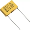 The Ascaso I..147 Condenser is a yellow rectangular film capacitor with two straight metal leads, labeled 0.33μF, 275V AC/250V AC, and features multiple certification markings. © 2025 1st-line.com