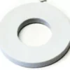 The Ascaso I..173 PTFE Gasket is a flat, round, white gasket with a central hole and smooth surface. Featuring even edges, it serves as a hardware fastener component and is compatible with Ascaso machines. © 2025 1st-line.com