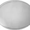 The Ascaso MI.112 Bean Hopper Cover is a clear, round, flat glass disc with smooth edges, shown on a white background. © 2025 1st-line.com