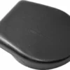 The Ascaso MI..31 Doser Cover is a black, oval plastic lid with a flat back edge and smooth finish, shown on a white background—perfect as a replacement toilet seat cover. © 2025 1st-line.com