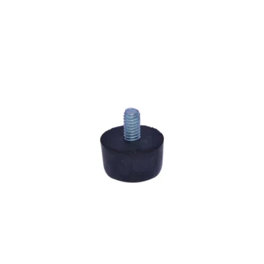 The Ascaso PM.105 Foot / Leg for I-Steel machines is a small black cylindrical rubber bumper with a metal threaded screw, pictured on a white background. © 2025 1st-line.com