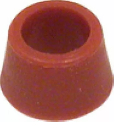 The Bellman Gasket- Center stem for #55 is a small, round, brown rubber bumper with a hollow center and wider base, commonly used as a protective pad for furniture or equipment. © 2025 1st-line.com