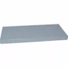The Bezzera 5073020LW Water Tank Cover, a rectangular, flat gray metal sheet, is displayed against a white background. © 2025 1st-line.com
