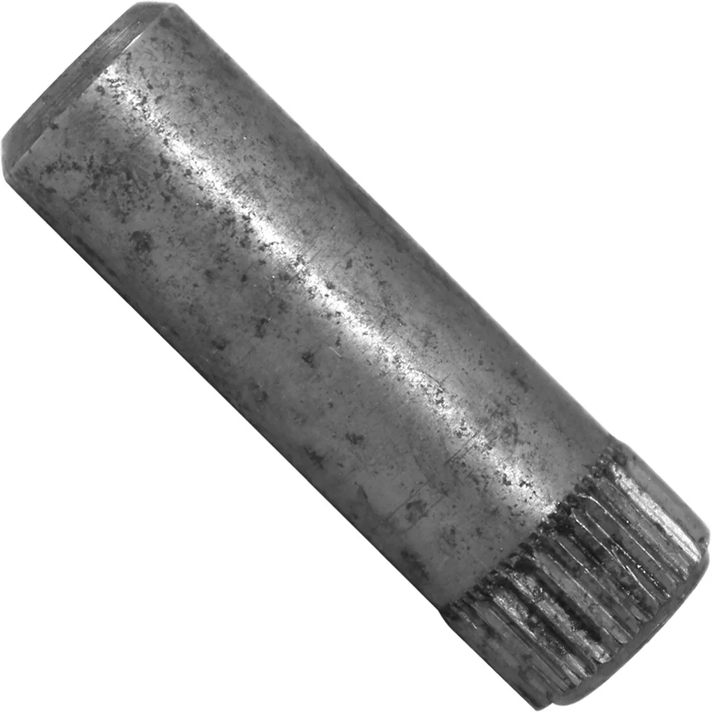 The Bezzera 5244007CN Stud, a cylindrical metallic part with a smooth body and ridged end, is shown at an angle on a white background. © 2025 1st-line.com