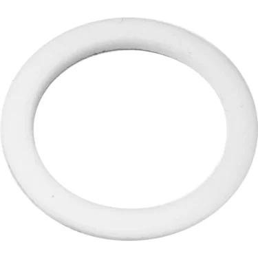 The Bezzera 5492025 Gasket for Heating Element is a plain white, circular rubber O-ring with a smooth surface and uniform thickness, shown against a white background—ideal as a heating element gasket. © 2025 1st-line.com