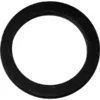 The Bezzera 5493003 Gasket for Water Wand Tip (D20.5 x 15 H1.5 NBR 70SH) is a black circular rubber washer with a center hole, ideal as a gasket or replacement tip seal for BZ02 machines. Displayed on a white background. © 2025 1st-line.com