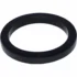 The Bezzera 5493039 58mm Portafilter / Grouphead Gasket—a black, flat, circular rubber gasket with a wide outer edge and hollow center—is shown angled on a white background, ideal for Bezzera espresso machines. © 2025 1st-line.com