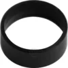 The Bezzera 5494017 Articulation Gasket for Steam/Water Pipe is a black, circular, beveled ring with smooth edges—ideal as an articulation or steam pipe gasket—displayed on a white background. © 2025 1st-line.com