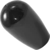 The Bezzera 7371511.01 Lever Knob is a black, glossy, cone-shaped knob with a rounded top and slight indentation near the top, shown isolated on a white background. © 2025 1st-line.com
