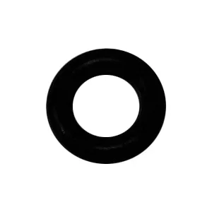 The Bezzera 7496010 O-ring/Gasket for Drain Valve - BZ02 is a black rubber seal, shown from above as a solid circular ring with an empty center on a white background. © 2025 1st-line.com