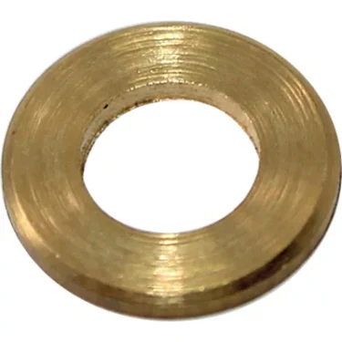 The Bezzera 7825003 Washer for Safety Thermostat (D5 x 1 UNI 6592 OT - BZ02) is a flat, round brass washer with a central hole and smooth circular surface, ideal for safety thermostat applications. © 2025 1st-line.com