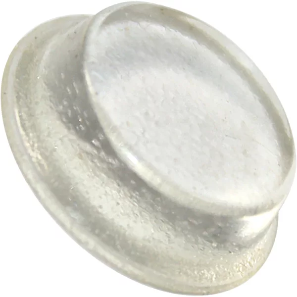 The Bezzera 7999904 Adhesive Rubber Top is a clear, round bumper pad with a slightly raised center that cushions surfaces and prevents slipping or scratching. © 2025 1st-line.com