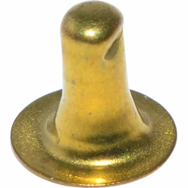 The Elektra 02095035 Brass Screw for Upper Bracket Body for T1 features a rounded top, hole near the tip, and a wide flat base, shown against a white background. © 2025 1st-line.com