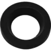 The Elektra 02265035 Steam/Water Valve Joint Gasket (wand to tip) is a black rubber washer with a smooth, rounded edge and central hole, shown from above on a white background. © 2025 1st-line.com