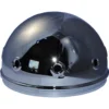 The Elektra 02474021 Chrome Top Cover / Dome, featuring a shiny metallic finish and several round openings, is shown with its reflective surface against a plain white background. © 2025 1st-line.com