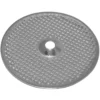 The Elektra 02654035 Shower / Dispersion Screen is a round, silver metal disc with a textured surface of raised triangular bumps and a central hole, designed for use in espresso machines. © 2025 1st-line.com