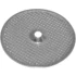 The Elektra 02654035 Shower / Dispersion Screen is a round, silver metal disc with a textured surface of raised triangular bumps and a central hole, designed for use in espresso machines. © 2025 1st-line.com