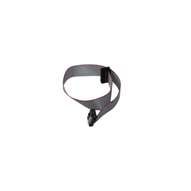 The Elektra 04088035 Cable, gray with a red stripe and black connectors, is shown looped on a white background—perfect for connecting the control box to the display in Nino systems. © 2025 1st-line.com