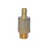 The Isomac 1/4 Bleeder/Vacuum breaker/Anti-syphon Valve with redirect features a brass hexagonal body, threaded male end, and barbed top, designed as a bleeder valve and shown isolated on a white background. © 2025 1st-line.com