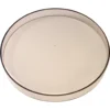 The Lelit MC343 Bean Hopper Cover Lid - large is a plain, round metal lid with a slightly raised edge, shown against a white background. © 2025 1st-line.com
