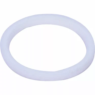 The Magister 190011 Upper Steam Wand Gasket to Steam Valve for MS/ES Espresso Machines, shown as a white, circular rubber gasket, is displayed on a plain white background. © 2025 1st-line.com