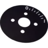 The Mazzer S000TAA03 Timer Switch Plate is a black, circular plate with five white markings, a zero, and four small holes around a larger central hole; designed for Mazzer equipment. © 2025 1st-line.com