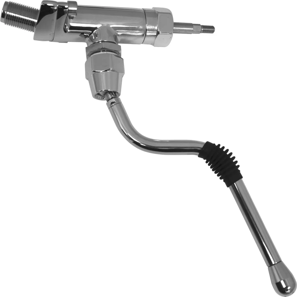 The Orchestrale Complete Steam Wand Assembly for Nota features a chrome-plated angled tube, anti-burn water wand, valve, rubber grip, and tapered nozzle—designed for frothing milk on Orchestrale Nota espresso machines. © 2025 1st-line.com