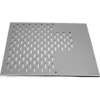 The Orchestrale DN1015 Top Panel - Nota is a rectangular metal panel with evenly spaced rectangular ventilation slots and several small round holes near the center and edges. © 2025 1st-line.com