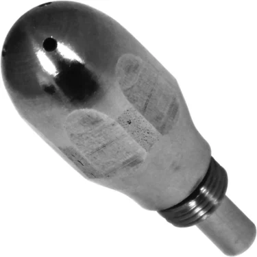 The Orchestrale Steam Tip - 3 hole - Nota features a rounded tip, three-hole design, and threaded base for hose attachment, ideal for effective drain cleaning and pipe jetting. © 2025 1st-line.com