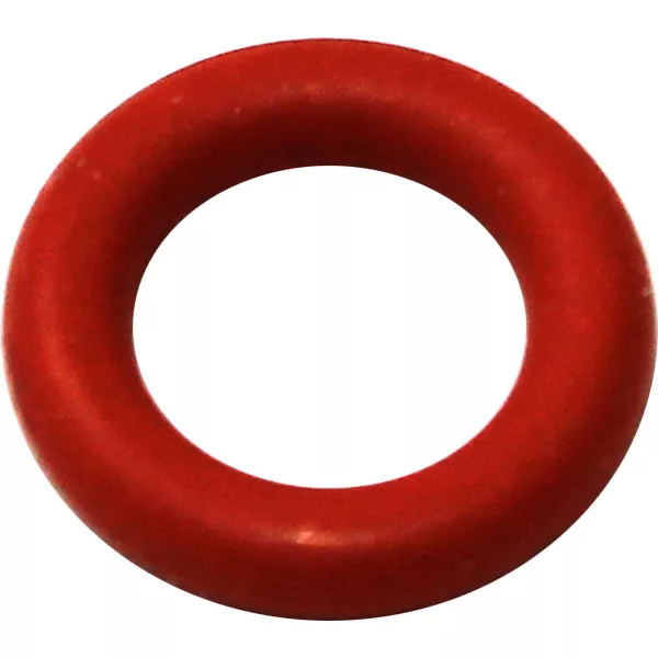 The REDIRECTED Ascaso I...17 Silicon Ring is a red, smooth-surfaced O-ring gasket designed for steam wands. Displayed against a white background, it ensures compatibility with Ascaso coffee machines. © 2025 1st-line.com
