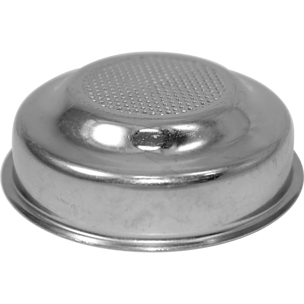 The REDIRECTED Ascaso I..279 57mm 1-Cup Filter Basket is a flat-based basket with perforated holes, designed to hold ground coffee in Ascaso espresso machines. © 2025 1st-line.com