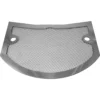 The USED Isomac 000654 Drip Tray Cover - Mondiale features a curved metal mesh screen, a solid frame, and two round holes on each side, serving as a protective drip tray cover for Isomac machines. © 2025 1st-line.com